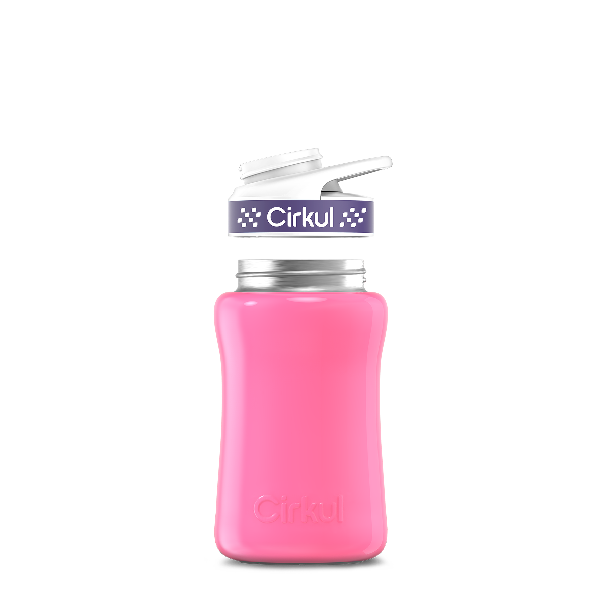 12oz. Stainless Steel Bottle & Comfort Grip Lid